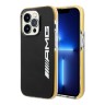 Чехол AMG PC/TPE для iPhone 14 Pro, черный/желтый
