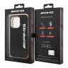 Чехол AMG PC/TPE для iPhone 14 Pro, черный/желтый
