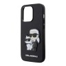 Чехол Lagerfeld PU Saffiano NFT Karl & Choupette Hard для iPhone 14 Pro Max, черный