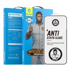 BlueO стекло для iPhone 15/14 Pro Narrow border Anti-Static Black (антистатик)
