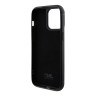 Lagerfeld для iPhone 15 Pro чехол Diamond Rhinestone Metal logo Hard Silver