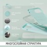 Elago для iPhone 15 чехол Soft silicone (Liquid) Aqua Sky