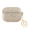 Guess для Airpods Pro чехол Fixed Glitters with Heart Diamond charm Light Gold