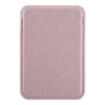 Guess картхолдер для iPhone Wallet Cardslot MagSafe PU Saffiano Triangle metal logo Pink