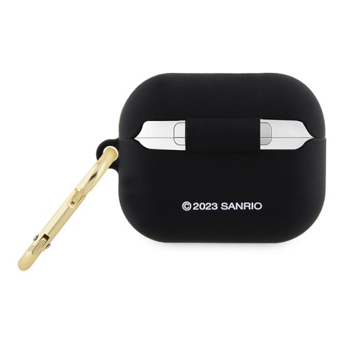 Hello Kitty для Airpods Pro чехол Liquid silicone 3D Rubber Kitty Head Black