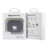 Hello Kitty для Airpods Pro чехол Liquid silicone 3D Rubber Kitty Head Black