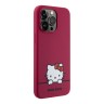 Hello Kitty для iPhone 15 Pro Max чехол Liquid silicone Dreaming Kitty Hard Red