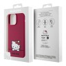 Hello Kitty для iPhone 15 Pro Max чехол Liquid silicone Dreaming Kitty Hard Red