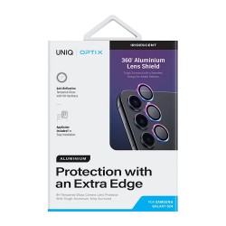 Uniq стекло для Galaxy S24 OPTIX Camera Lens protector Aluminium Iridescent
