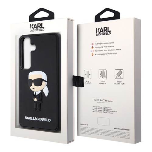 Karl Lagerfeld для Galaxy S24 чехол 3D Rubber NFT Karl Ikonik Hard Black