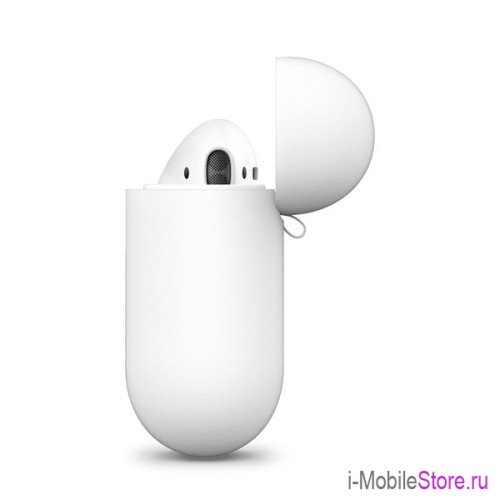 Чехол Elago Silicone case для AirPods 1/2, белый