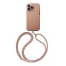 Uniq для iPhone 16 Pro Max чехол кожаный со шнурком COEHL MUSE Dusty Nude (MagSafe)