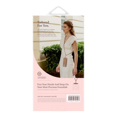 Uniq для iPhone 16 Pro Max чехол кожаный со шнурком COEHL MUSE Dusty Nude (MagSafe)