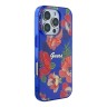Guess для iPhone 16 Pro чехол PC/TPU Flowers Invisible Ring Red (MagSafe)