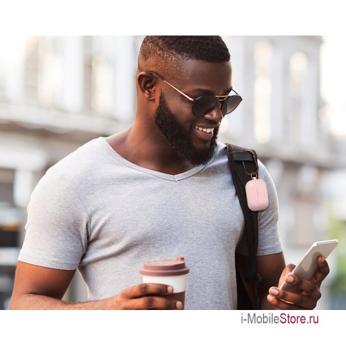 Чехол Elago Slim Silicone Hang case для AirPods Pro, розовый