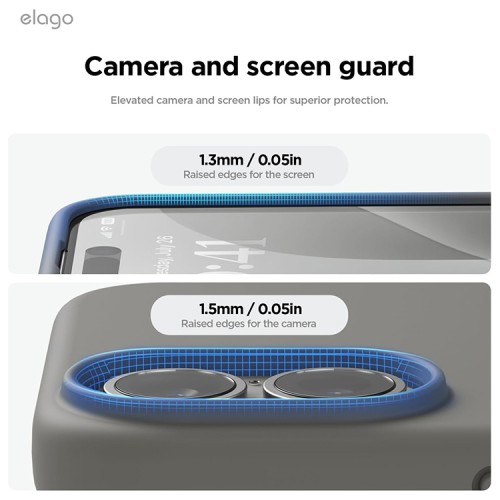 Elago для iPhone 16 чехол Soft silicone (Liquid) Medium Gray (MagSafe)