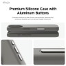 Elago для iPhone 16 чехол Soft silicone (Liquid) Medium Gray (MagSafe)