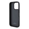 BMW для iPhone 16 Pro Max чехол Signature Leather Logo imprint Metal logo Hard Black