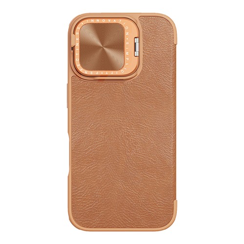 Nillkin для iPhone 16 чехол QIN ProP Booktype Brown