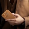 Nillkin для iPhone 16 чехол QIN ProP Booktype Brown