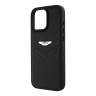 Aston Martin для iPhone 16 Pro Max чехол Leather Victory Design Hard Black