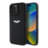 Aston Martin для iPhone 16 Pro Max чехол Leather Victory Design Hard Black
