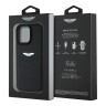 Aston Martin для iPhone 16 Pro Max чехол Leather Victory Design Hard Black
