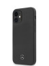 Чехол Mercedes Liquid Silicone Hard для iPhone 12 mini, серый космос