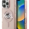 Karl Lagerfeld для iPhone 16 Pro чехол PC/TPU Sketch Choupette Pink (MagSafe)