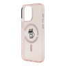 Karl Lagerfeld для iPhone 16 Pro чехол PC/TPU Sketch Choupette Pink (MagSafe)