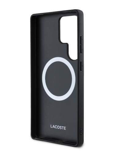 Lacoste для Galaxy S25 Ultra чехол PVC The Blend Hard Black (MagSafe)