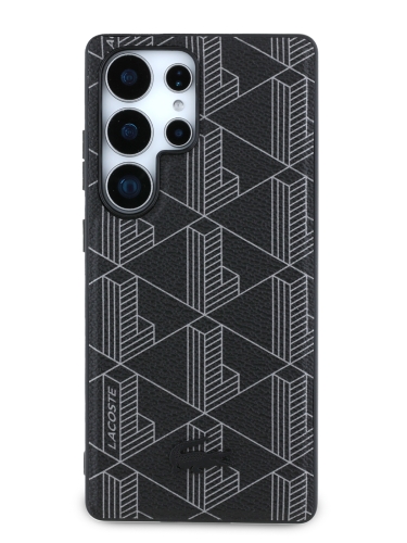 Lacoste для Galaxy S25 Ultra чехол PVC The Blend Hard Black (MagSafe)