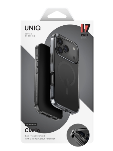 Uniq для iPhone 17 Pro чехол Clario Smoke (MagSafe)