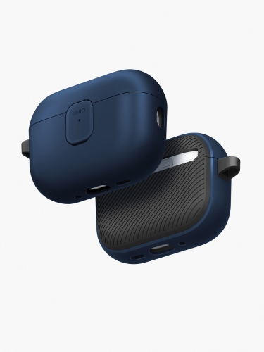 Uniq для Airpods Pro 3 чехол CLYDE Lock case Royal Blue/Flint Grey
