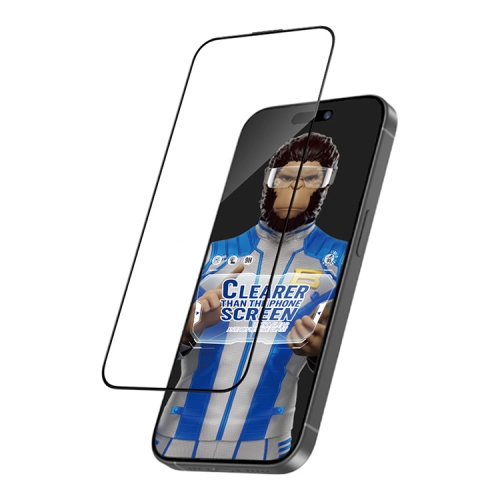 (Уценка) BlueO стекло для iPhone 16 Pro Max, AR Anti-reflective Black (ультра-прозрачное)