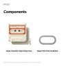 Elago для Galaxy Buds 4/4 Pro чехол Unique Cassette Hang case Classic White/Red