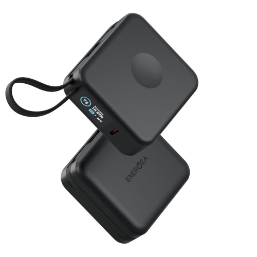 Energea АКБ MagPac MINI Plus (ССС), 10000W Magnetic wireless 15W +С 20W +2C cables and Display Black