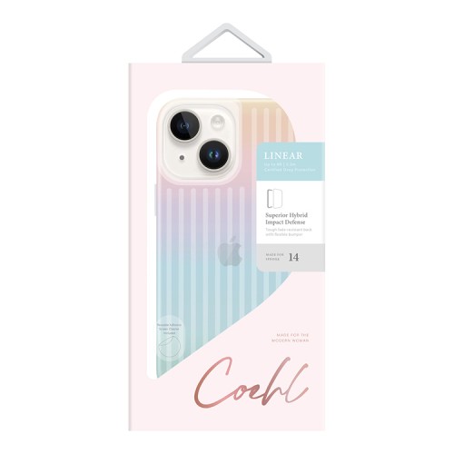 Чехол Uniq Coehl Linear для iPhone 14, Iridescent