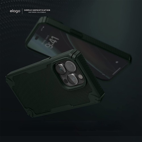 Чехол Elago ARMOR Silicone case для iPhone 14 Pro, зеленый
