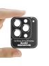 BLUEO Camera Lens PVD stainless steel для камеры iPhone 14 Pro | 14 Pro Max, Black (3 шт +installer)