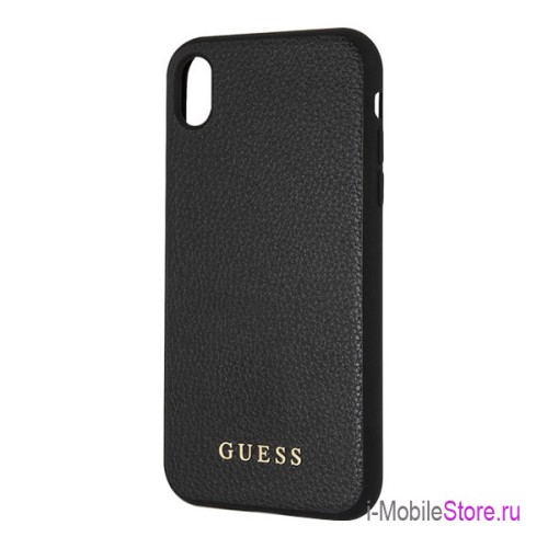 Чехол Guess Iridescent Hard для iPhone XR, черный