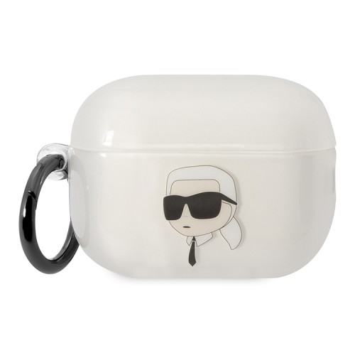 Чехол Lagerfeld TPU with ring NFT Karl для Airpods Pro 2, прозрачный
