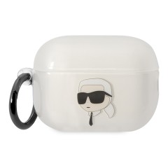 Чехол Lagerfeld TPU with ring NFT Karl для Airpods Pro 2, прозрачный