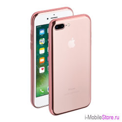Чехол Deppa Gel Plus для iPhone 7 Plus/8 Plus, розовая рамка