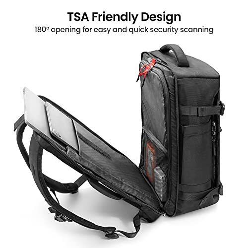 Рюкзак Tomtoc Navigator-T66 Travel Laptop Backpack для ноутбука до 17 дюймов (40 л), черный