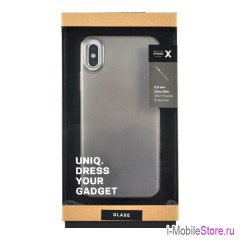 Чехол Uniq Glase для iPhone X/XS, серый
