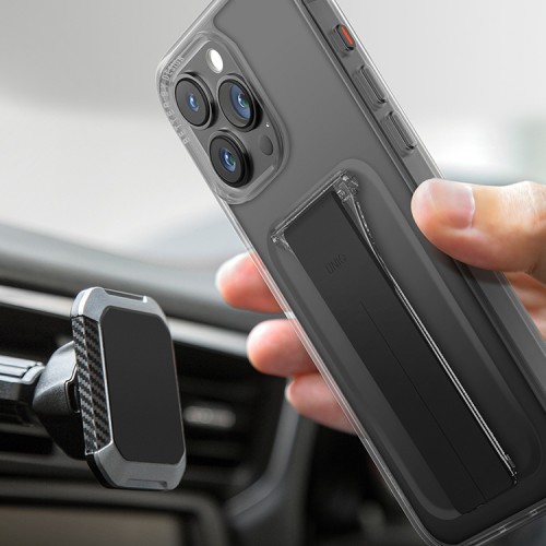 Uniq для iPhone 15 Pro чехол Heldro Mount with Stand Deep Blue