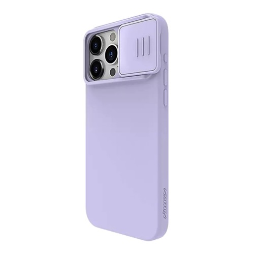 Nillkin для iPhone 15 Pro Max чехол CamShield Silky Silicone Misty Purple