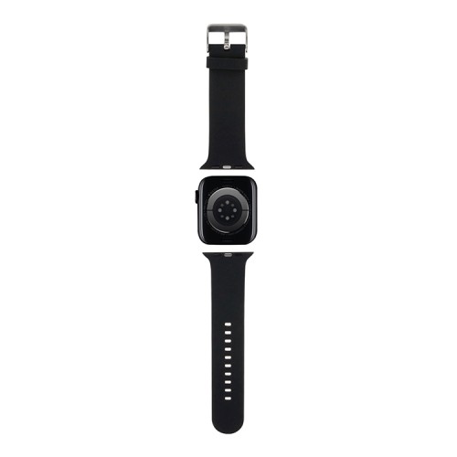 Karl Lagerfeld для Apple Watch 42-41-40 mm ремешок 3D Rubber NFT Choupette head Black