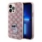 Karl Lagerfeld для iPhone 15 Pro чехол PC/TPU Monogram NFT Choupette Hard Pink
